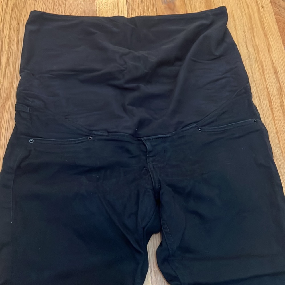 Full panel black maternity jeans
